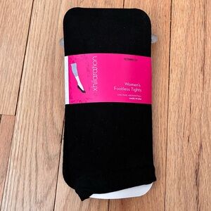 New Xhilaration Footless Tights, Black, size MEDIUM/TALL
